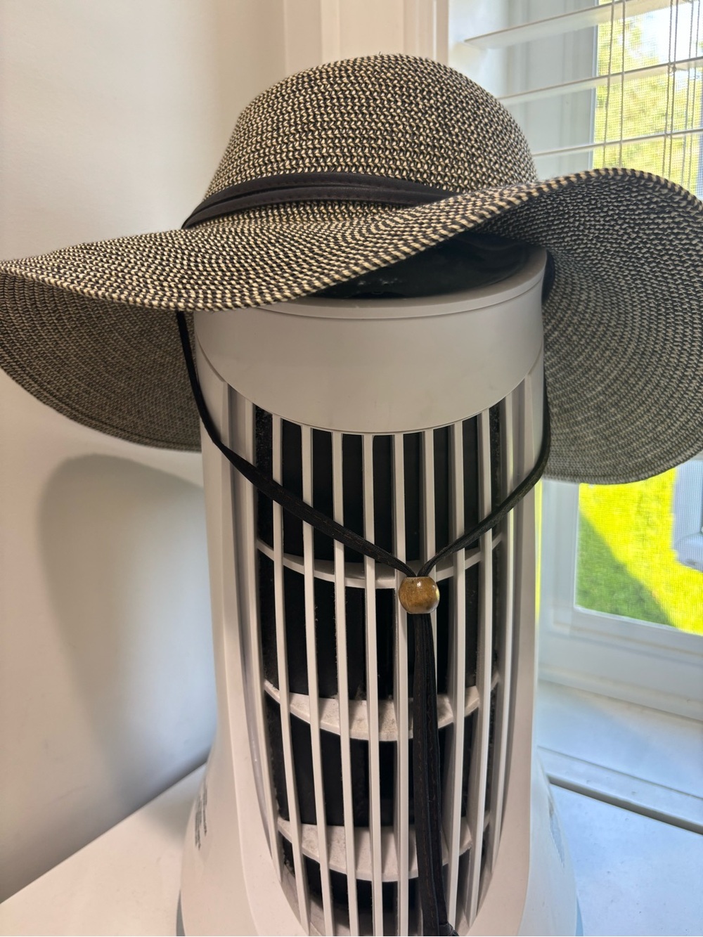 Sloggers Black and Natural Two-Tone Straw Sun Hat